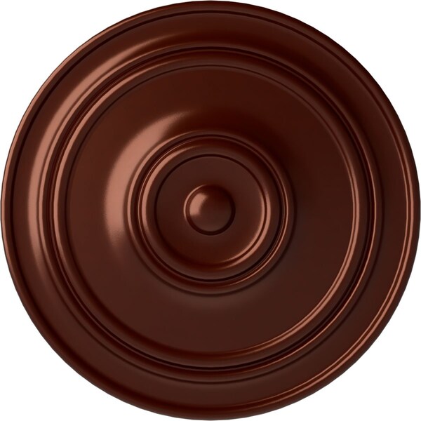 Ekena Millwork Classic Ceiling Medallion (For Canopies up to 5 1/2"), 21 7/8"OD x 2 3/8"P, Antique Copper CM22CLACS - main